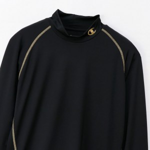 チャンピオン ChampionMOCK NECK LONG T-SHIRT TシャツMENS UNDERWEAR ウェア(メンズ)(cm4hp261-981)