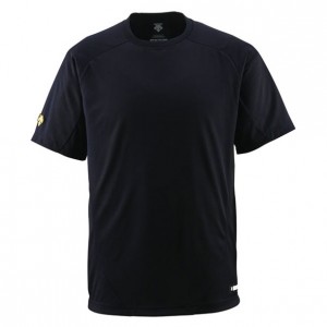 デサント DESCENTE丸首Tシャツ野球 ソフトベースボールTシャツ(DB200-BLK)