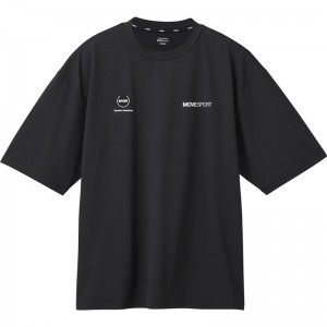 ムーブスポーツmovesportグラフィック ビックシルエットシャツマルチSP半袖 Tシャツ(dmmxja50-bk)