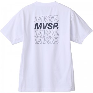 ムーブスポーツmovesportバックロゴ ショートスリーブシャツマルチSP半袖 Tシャツ(dmmxja52-wh)