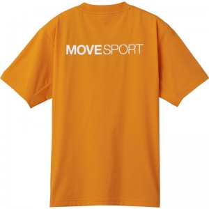 ムーブスポーツmovesportバックロゴ ショートスリーブシャツマルチSP半袖 Tシャツ(dmmxja54-or)