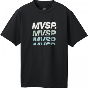 ムーブスポーツmovesportグラデロゴショートスリーブシャツマルチSP半袖 Tシャツ(dmmxja55-bk)