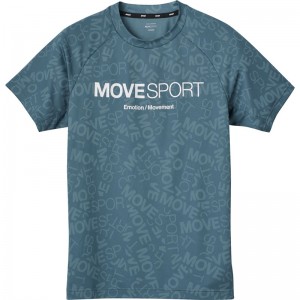 ムーブスポーツmovesportジャガードショートスリーブシャツマルチSP半袖 Tシャツ(dmmxja61-kh)