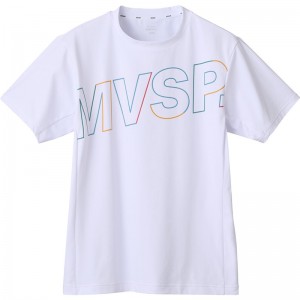 ムーブスポーツmovesportマルチカラー ショートスリーブシャツマルチSP半袖 Tシャツ(dmmxja63-wh)