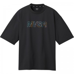 ムーブスポーツmovesportスパンライク ビックシルエットシャツマルチSP半袖 Tシャツ(dmmxja65-bk)