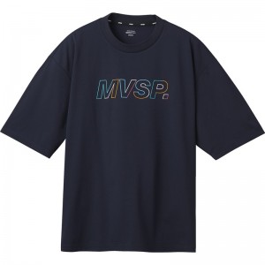 ムーブスポーツmovesportスパンライク ビックシルエットシャツマルチSP半袖 Tシャツ(dmmxja65-nv)