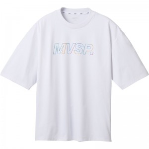 ムーブスポーツmovesportスパンライク ビックシルエットシャツマルチSP半袖 Tシャツ(dmmxja65-wh)