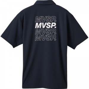 ムーブスポーツmovesportミニカノコ バックロゴ ポロシャツマルチSPポロシャツ(dmmxja70-nv)