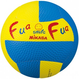 ミカサ mikasaフアフアドッジ2号縫イ(黄 青)ハントドッチ競技ボール(FFD2YB)