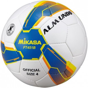 ミカサ mikasaサッカー4号ALMUNDOケンテイテヌイBLサッカーボール4号(ft451bbly)