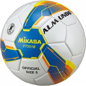 ミカサ mikasaサッカー5号ALMUNDOケンテイハリBLYサッカーボール5号(ft551bbly)