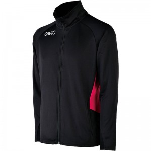 GAViC(ガビック)トレーニングトップ(フルZIP)サッカー ＷＵＰニットジャケット(ga0140-blkred)