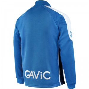 GAViC(ガビック)ジュニア AKウォーミングトップ(フルZIP)サッカー トレーニングシャツ ＪＲ(ga0616-bluwht)