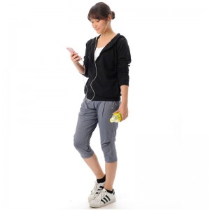 G-FIT(ジーフィット)エアSTRETCH ルーズフィットカプリ フィットネスウェア GF-L979S(G-FIT) ジーフィットウェルネス その他ウェア２ パンツ(gfl979s-hnv)