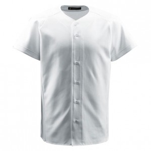 デサント DESCENTEジュニアフルオープンシャツ野球 ソフトユニフォーム シャツ・M(JDB1011-SWHT)
