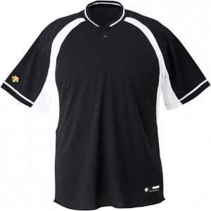 デサント DESCENTEジユニアベースボールシャツ野球 ソフトベースボールTシャツ(jdb103b-bksw)