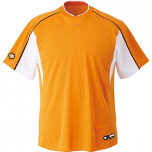 デサント DESCENTEジユニアベースボールシャツ野球 ソフトベースボールTシャツ(jdb104b-orsw)