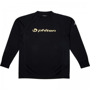 ファイテン(phiten)RシャツSP 長袖 BK/キン Oボディケア長袖Tシャツ(jg354006)