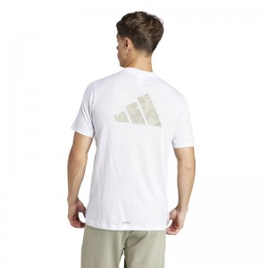 adidas(アディダス)M ワークアウト ロゴTシャツマルチアスレウェアＴシャツJRZ44