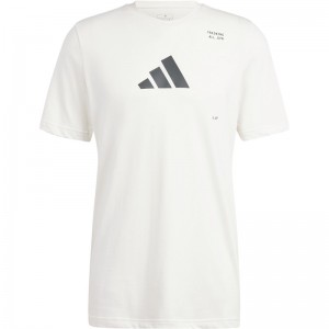 adidas(アディダス)43 MALLGYMグラフィックTシャツリクジョウハンソデTシャツ(kmd92-is2363)