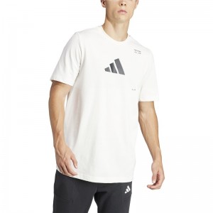 adidas(アディダス)43 MALLGYMグラフィックTシャツリクジョウハンソデTシャツ(kmd92-is2363)