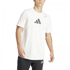 adidas(アディダス)43 MALLGYMグラフィックTシャツリクジョウハンソデTシャツ(kmd92-is2363)