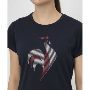 プラクティスシャツle coq sportifテニス半袖Ｔシャツ(LN4FHT52L)