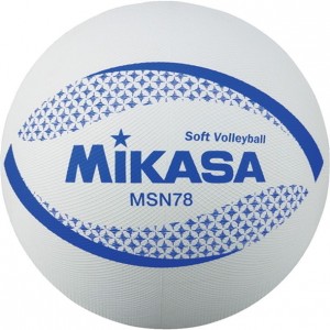 ミカサ mikasaソフトバレー78CM シロバレー競技ボール(msn78w)