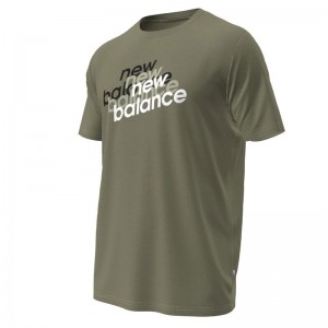 newbalance(ニューバランス)Sport Essentials ヘザーテックグラフィックショートスリーブTシャツマルチアスレウェアＴシャツMT41071