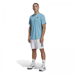 adidas(アディダス)M TENNIS CLUB 3ストライプス ショーツ硬式テニスウェアショートパンツNEG73