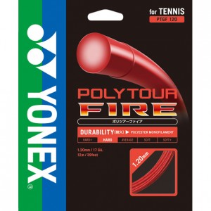 ヨネックス YONEXポリツアーファイア120テニス硬式 ガット(PTGF120-001)