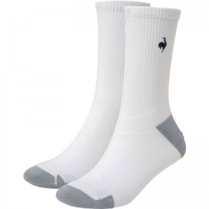 lecoqsportif(ルコック)MoveSox(ワンポイント/ミドル丈)マルチトレ-ニングソックスqmaxjb10-whnv