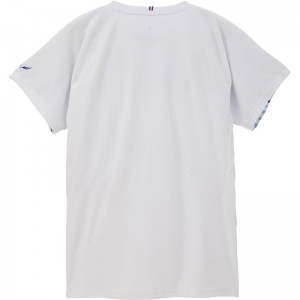 lecoqsportif(ルコック)AILE FORME ゲームシャツテニスゲームシャツ M(qtmxja02-wh)