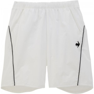 lecoqsportif(ルコック)ハイゲージニットハーフパンツテニスプラクティクスパンツ(qtmxjd90-wh)