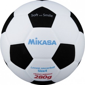 ミカサ mikasaスマイルサッカー4号シロ クロサッカーボール4号(sf428wbk)