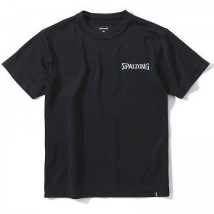 spalding(スポルディング)ジュニアTシャツ ホログラム ワードマークバスケット Tシャツ J(sjt23057-1000)