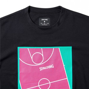 スポルディング SPALDINGTシャツ プレイフィールド スムースドライバスケット 半袖Tシャツ(smt211280-1000)