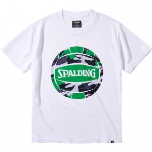 スポルディング SPALDINGバレーボールTシャツ マルチカモボールバレー 半袖Tシャツ(smt211770-2000)