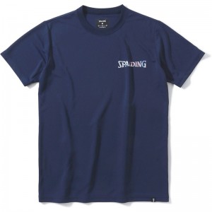 spalding(スポルディング)バレーTシャツ ホログラム ワードマークバレー半袖Tシャツ(smt23068v-5400)