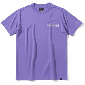 spalding(スポルディング)バレーTシャツ ホログラム ワードマークバレー半袖Tシャツ(smt23068v-9200)