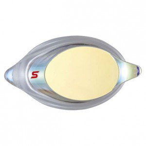 スワンズ SWANSPREMIUM ANTI FOG クッション付度付ミラーレンズ SRXバージョン (片眼 1 個)水泳ゴーグル・ドツキ(SRXCLMPAF-CY)