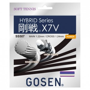 ゴーセン GOSEN剛戦 X7V ロイヤルブルーテニスソフト ガット(SS507RB)