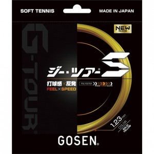 ゴーセン GOSENG-TOURS ソリッドイエローテニスソフト ガット(ssgt11sy)