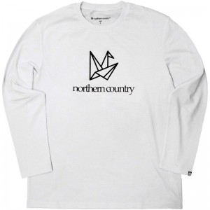 ノーザンカントリーnortherncountryLONG T-SHIRTS(FRONT LOGOアウトドア長袖Tシャツ(tr1311-wt)