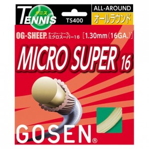 ゴーセン GOSENオージー・シープ ミクロスーパー16(20張入)テニス硬式 ガット(TS400W20P)