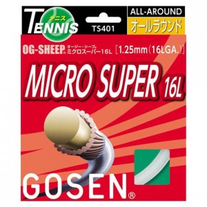 ゴーセン GOSENオージー・シープ ミクロスーパー16L(20張入)テニス硬式 ガット(TS401W20P)