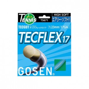ゴーセン GOSENテックフレックス17 アクアテニス硬式 ガット(TS671AQ)