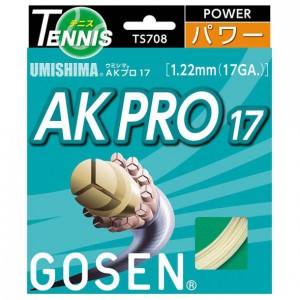 ゴーセン GOSENウミシマ AK プロ 17テニス硬式 ガット(TS708NA)