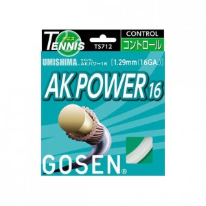 ゴーセン GOSENウミシマ AK パワー 16テニス硬式 ガット(TS712W)