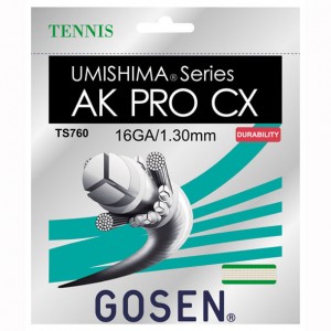 ゴーセン GOSENウミシマ AK プロ CX 16テニス硬式 ガット(TS760NA)